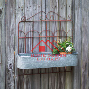 Inicio Hoteles y restaurantes Decoración Maceta colgante galvanizada para hoteles y restaurantes Decoración Jardín Piso Maceta de hierro - Product Image 1