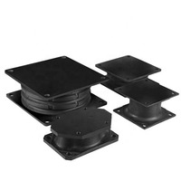 Quadratischer Flansch Gummi-Metall-Verbundfeder Schwerlast-Schwingungsisolator für Bergbau-Vibrationssieb Stoßdämpfender Puffer