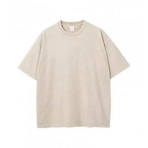 T-shirt vintage lavé à l'acide avec logo personnalisé T-shirt surdimensionné vierge en coton épais pour hommes 100% T-shirt en coton pour hommes - Product Image 6
