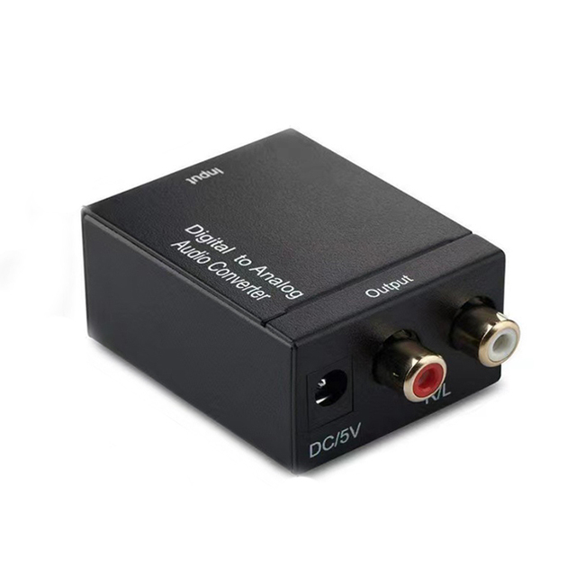 Factory Wholesale 3.5mm Audio Jack Camera Converter Analog Digital Audio Decoder Decoder for HD 1080p Video Audio Accessories