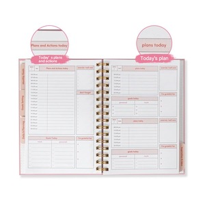 Tùy chỉnh Tạp Chí in ấn bìa cứng xoắn ốc hàng tuần hàng tháng năm kế hoạch chương trình nghị sự hàng ngày kế hoạch máy tính xách tay - Product Image 2