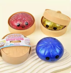 <strong>Glitter</strong> Dumplings Squishy Toy <strong>Glitter</strong> Steamed Bun Baozi Colorful Stress <strong>Ball</strong> Anti Stress Fidget Sensory Squeeze Toy Promotional - Product Image 6