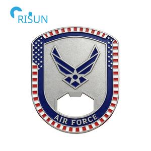 Porte-bouteille en métal personnalisé avec étiquette de chien en métal commémorative de la base de l'USAF des États-Unis, pièce commémorative personnalisée de l'USAF - Product Image 4