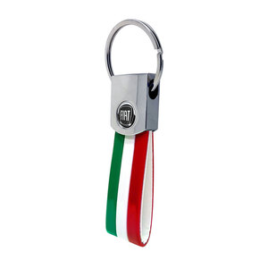 Portachiavi auto in stile sportivo Italia con originale per loghi Fiat Cover personalizzabile per chiavi di protezione nere - Product Image 1