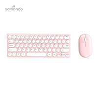Keyboard dan Mouse nirkabel, ramping tipis optik nirkabel Btpc Laptop kantor Teclado Keyboard komputer bisnis rumah dan Mouse kombo