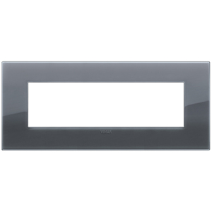 Vimar Reflex <b>Plate</b> Smoked Grey 21 In Length Wall <b>Switch</b> Cover - Product Image 1