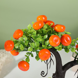 Bonsái de Frutas Artificiales Qi Xing de 28 cm, Plástico Duradero, Decoración de Interiores, para Bodas - Product Image 3