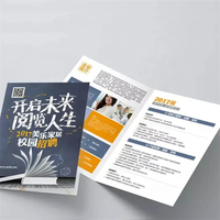 Brochures pliées en trois A4 A5 Fangda, flyers publicitaires personnalisés, mini-brochures, service d'impression numérique CMYK pour catalogues