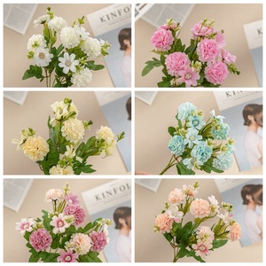 Panier de fleurs artificielles CallaFloral, bouquet rose et blanc, décoration d'intérieur, cadeau de mariage, style Ins MW81002 - Product Image 3