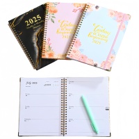 Carnet à couverture souple avec motif marbré personnalisé, format A5, cahier d'exercices pour étudiants, reliure cousue, options multicolores, parfait pour l'école