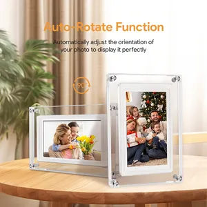 AMABOO Digital Photo Frame Wifi 5 Inch Smart Cloud Picture Frame With 1280x800 Ips Touch Screen Auto-rotate Share Moments Frame