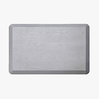 Tapis anti-fatigue en placage de bois PVC - Imperméable et antidérapant, design minimaliste moderne pour la cuisine et la maison