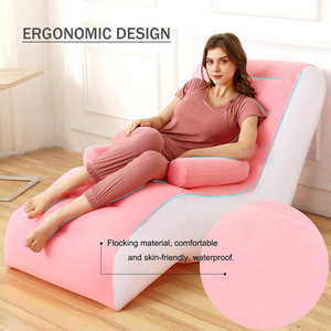 Sillón Inflable Portátil de PVC con Forma de S, Ecológico, para Acampar al <span class=keywords><strong>Aire</strong></span> Libre, Sofá Inflable Esquinero Tipo Bote de <span class=keywords><strong>Amor</strong></span> - Product Image 3