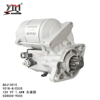 Arrancador QDJ1301C de 12 V para Excavadora Kubota YC18-8 EX35 1623563010 22800063204 4280002641 1926963013 2280000991