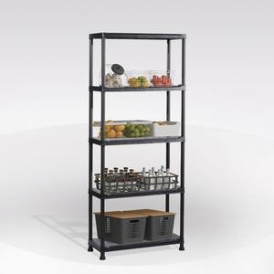 SCAFFALE MOD. Étagère en résine 90x40 cm H. 182 Noir - Product Image 1