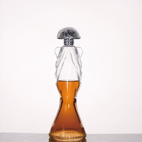 Bouteilles de boissons en verre personnalisables (700ml/750ml/1000ml/1400ml) pour whisky, tequila, vin et brandy - Service OEM/ODM
