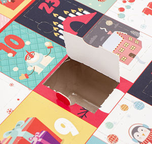 Boîte d'emballage de luxe faite à la main <span class=keywords><strong>vide</strong></span> bougie bonbons emballage 12 jours calendrier de l'avent boîte-cadeau de noël - Product Image 5