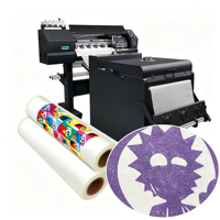 Rouleau de film de transfert thermique DTF double face Renlitong, feuilles pré-encollées prêtes à presser pour l'impression numérique personnalisée de vêtements et textiles