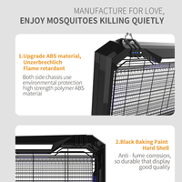 Lámpara LED para matar mosquitos de 10W, luz UV para interiores, trampa para insectos atractiva, Zapper eléctrico sólido para insectos