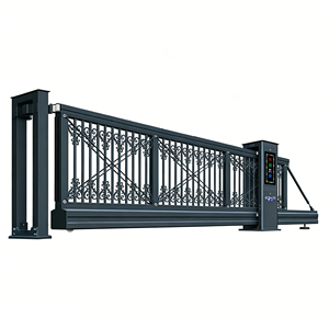 <span class=keywords><strong>Portail</strong></span> <span class=keywords><strong>coulissant</strong></span> électrique en alliage <span class=keywords><strong>d</strong></span>'aluminium, sans rail, pour cour, villa, école, clôture - Product Image 5