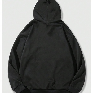 Sudadera con Capucha para Hombre, Estilo Hip Hop, Bordada, Oversize, de Punto, Poliéster/Algodón, con Cierre, Manga Larga, Color Negro - Product Image 2