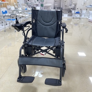 Silla de ruedas eléctrica Plegable ligera de acero al por mayor controlador inteligente batería de plomo ácido de viaje de 4 ruedas para discapacitados - Product Image 5