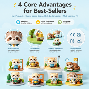 MEIYAN ODM Campus Animal IP Cajas Sorpresa Personalizadas al por Mayor, Figuras <span class=keywords><strong>de</strong></span> <span class=keywords><strong>Acción</strong></span> Lindas para Regalos <span class=keywords><strong>de</strong></span> Graduación - Product Image 4