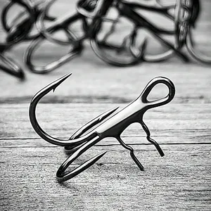 Spinpoler Assist Hook 2X Strong Soft Bait Treble Hooks Stinger Needle-Sharp <span class=keywords><strong>Point</strong></span> #4 #2 #1 #1/0 Bass Trout Accessoires - Product Image 5