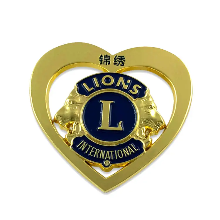 Emaye özel tasarım Lions kulübü rozetleri