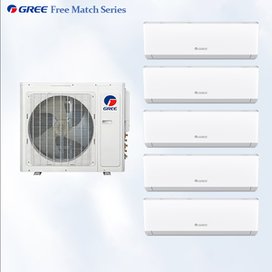 Sistema de Aire Acondicionado Compacto de 5 Puertos y Múltiples Unidades Exteriores, 24000 BTU, R32, Compresor Inverter DC, Bomba de Calor Ecológica para 3 Dormitorios - Product Image 1