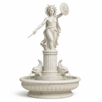 Fontaine commerciale en marbre grec sur mesure avec éclairage RGB/Laser, étanche IP68, poisson sculpté à la main pour villas et cours d'hôtels
