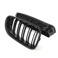 Pour BMW Série 6 F06 F12 F13 M6 2014+ : Grille de protection avant double lamelles en fibre de carbone et grille d'aération de remplacement