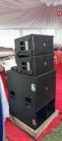 Altavoces Profesionales Activos T.I Pro Audio con Crossover Integrado, Sistema de Sonido Line Array de 10 Pulgadas para Iglesia