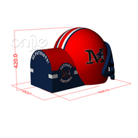 Tunnel gonflable américain pour casque de football, tunnel d'entrée sportif universitaire pour équipe de football avec souffleur