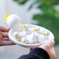 Support de baguettes personnalisé en céramique écologique fait main pour fête, ensemble de repose-baguettes mignon en porcelaine de qualité alimentaire