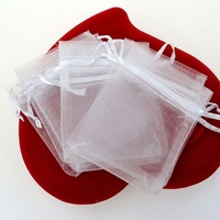 Offre Spéciale – 100 Sachets en Organza Couleurs Assorties, Pochettes à Bijoux en Maille avec Cordon, Sacs Cadeaux Transparents pour Mariage, Fête, Noël – Vente en Gros, Prêts à Expédier