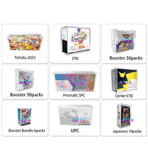 New UV bảo vệ mạnh mẽ nam châm rõ ràng Acrylic Poke Mon Booster tokohu Pikachu hộp acrylic bảo vệ hiển thị - Product Image 6