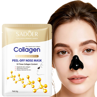 Masque Peel-Off au Collagène pour l'Élimination des Points Noirs – Conception Peel-Off pour Extraire Efficacement les Points Noirs et les Points Blancs Embourrés des Pores
