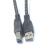 Kabel Cetak USB3.0 Port Male to Male Koneksi Printer USB Kabel Transfer Data Kabel PVC Anyaman Tembaga Murni