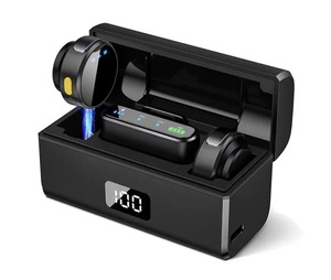 Micro không dây đeo cài áo chuyên nghiệp, mini, kỹ thuật số, có hộp đựng pin, dùng cho máy ảnh và podcast - Product Image 4