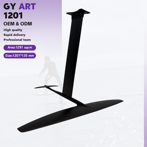 High Aspect Carbon Hydrofoil Set ART PRO 1201 for Early Lift Low Stall Endless Glide Downwind Pump <b>Surf</b> Ocean Riding Performance - Product Image 2