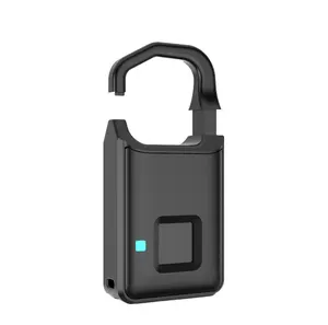 新款指纹锁智能锁家用行李宿舍储物柜仓库门防水备用电子挂锁