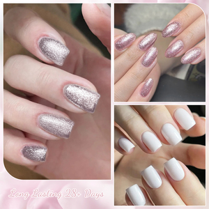 MTSSII <span class=keywords><strong>Vernis</strong></span> à ongles <span class=keywords><strong>semi</strong></span>-<span class=keywords><strong>permanent</strong></span> UV LED Gel Soak Off Couleurs Tendances 4 Couleurs Gel Polish 7ml Gel Polish Base Caoutchouc Pailleté - Product Image 5