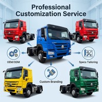 Truk Berat SINOTRUCK 2023 371hp 380Hp, Traktor Head Trailer Baru, Manual, Suspensi Udara Weichai, 4x2, Gearbox FAST