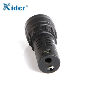 AD22-22SM LED chỉ báo tín hiệu đèn thí điểm với buzzer Đen - Product Image 4