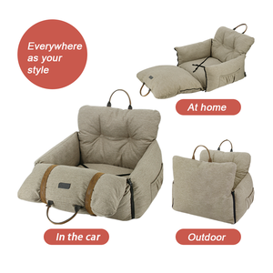 Asiento Elevador para Perros con Correa Ajustable para Mantener al Animal Seguro, Asiento Impermeable para Perros en el Automóvil - Product Image 4