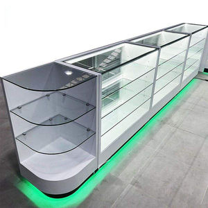 خزانة عرض زجاجية مخصصة للمتاجر، تصميم متجر، خزانة عرض مع إضاءة - Product Image 2