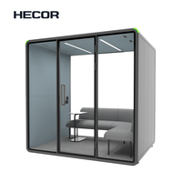 Cabine de bureau technique en gros pour 4 personnes, idéale pour les réunions confidentielles et les conversations privées