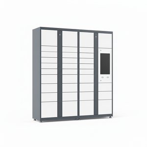 Casier de stockage de colis intelligent en libre-service, assemblé, déverrouillage par <span class=keywords><strong>code</strong></span> QR, durable, résistant à la rouille, casier de livraison électronique extérieur pour - Product Image 2
