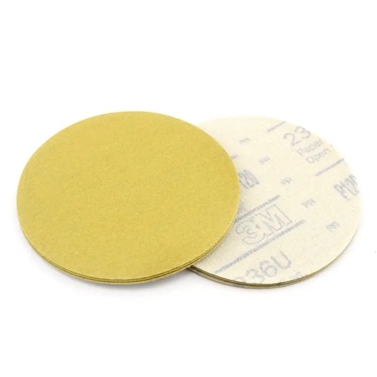 3M 236U 125mm Abrasive Sandpaper Aluminum Oxide hook and loop backing Round sand paper Sanding discs for wood metal polishing